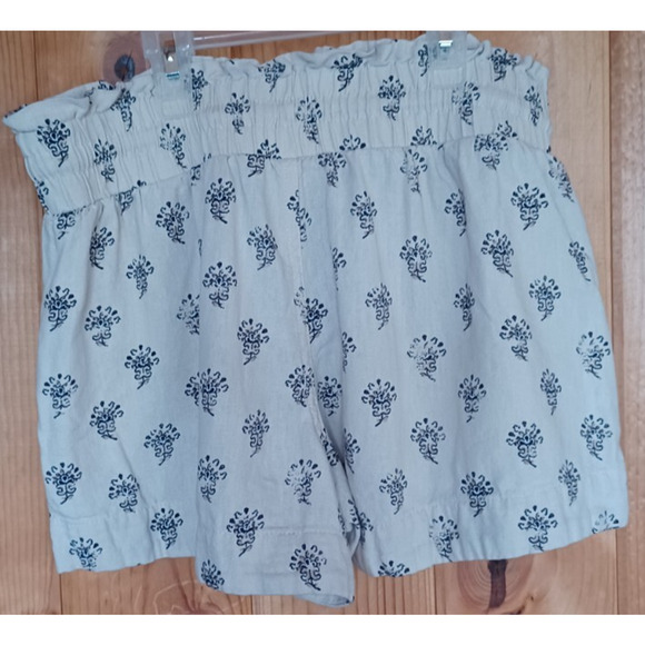 A New Day Linen Blend Shorts Women's Small Elastic Waist Drawstring Tan Color - Picture 4 of 6